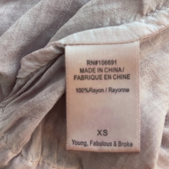 YOUNG‎ FABULOUS & BROKE Scoop Neck Drawstring Tank - Picture 5 of 6